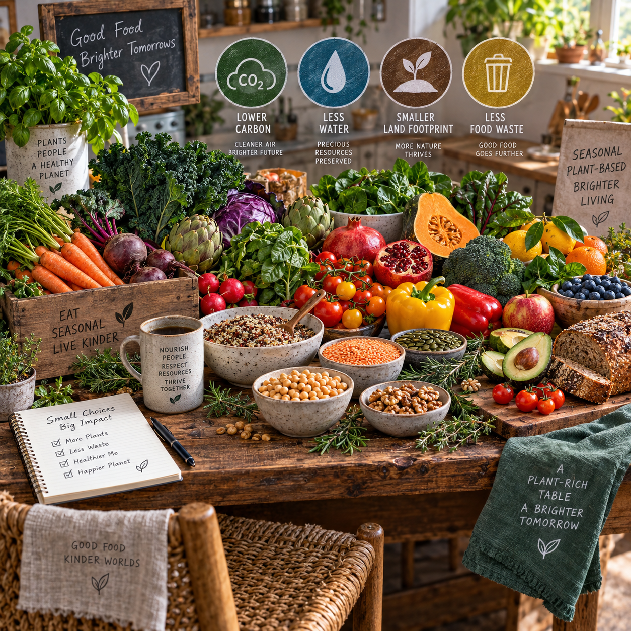 Ökologischer Fußabdruck von Lebensmitteln: Was unsere Ernährung umweltfreundlicher macht